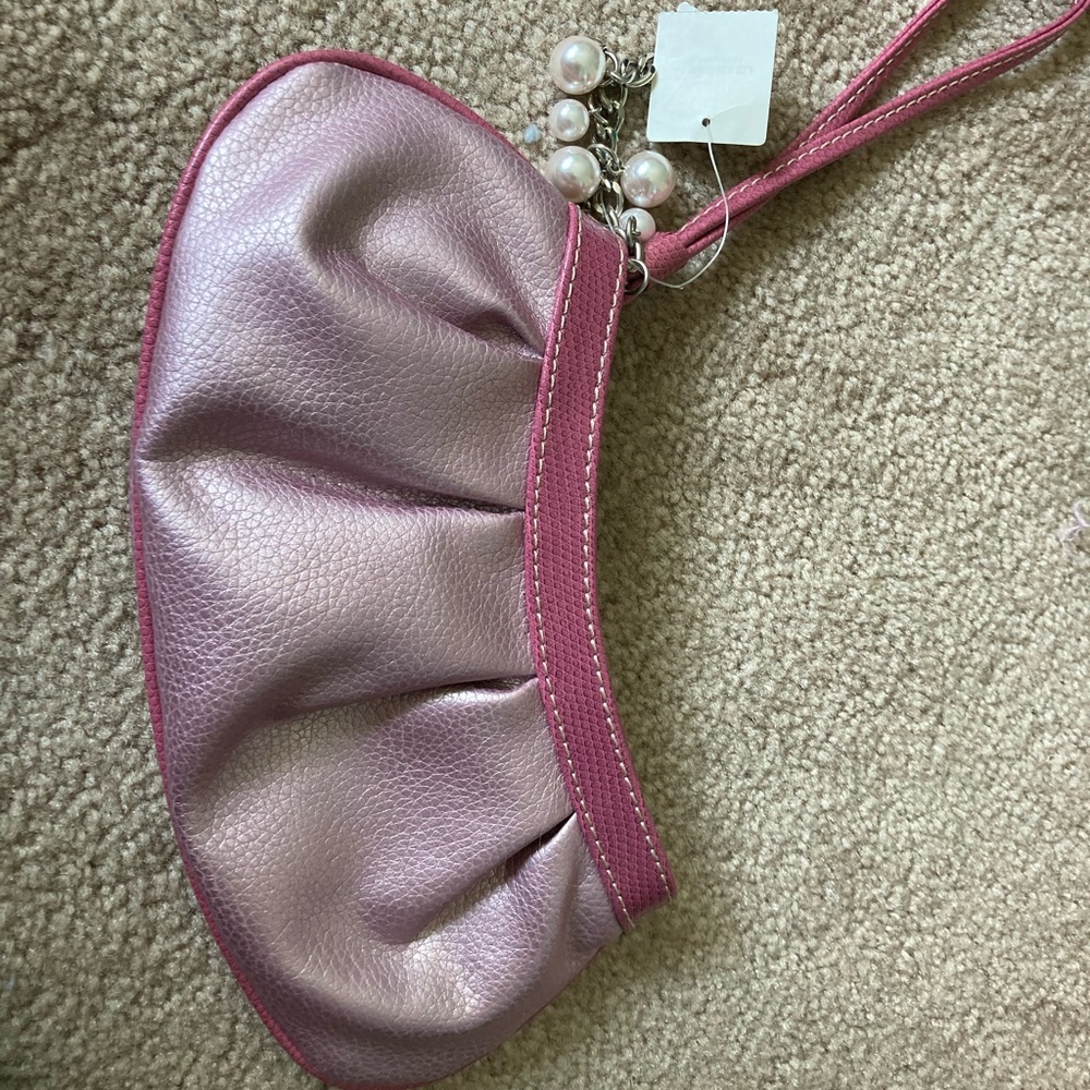 Liz Claiborne Clutch Pink and Pearls